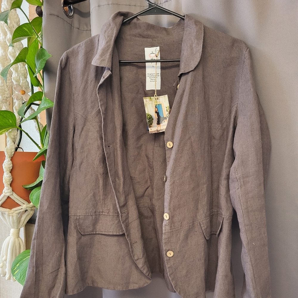 Son de Flor 100% Linen Blazer